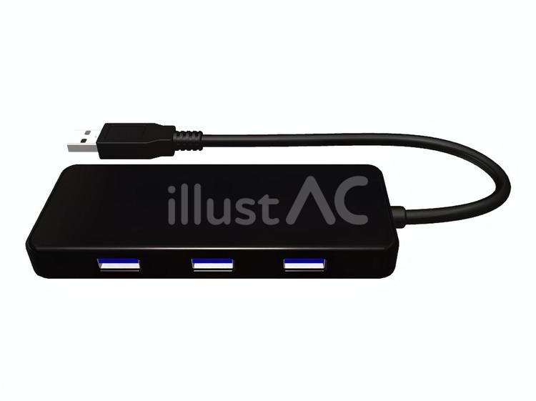USBハブ USBハブ usbハブ,usb,usbポートのイラスト素材