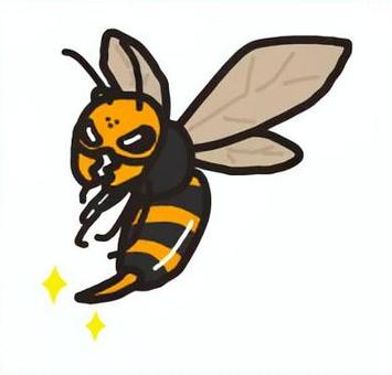 #3067スズメバチ スズメバチ,害虫,針,蜂,毒,昆虫,虫,嫌われ者,ワンポイント,デザインのイラスト素材