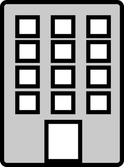 ビルのシルエット ビル,マンション,タワー,アイコン,高層ビル,高層マンション,オフィス,会社,建物,企業のイラスト素材