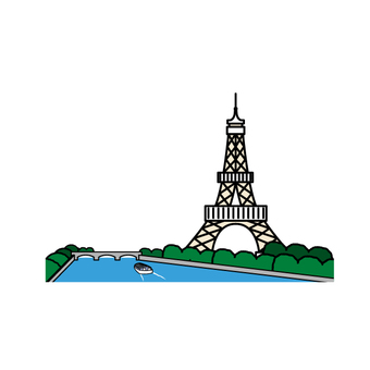 Illustration, seine river, festival, cannes, 