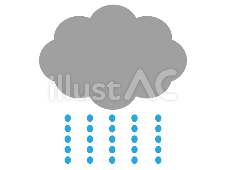 雨 雨,雨雲,曇りのイラスト素材
