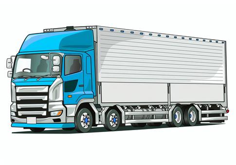 Illustration, large, truck, wing car, 