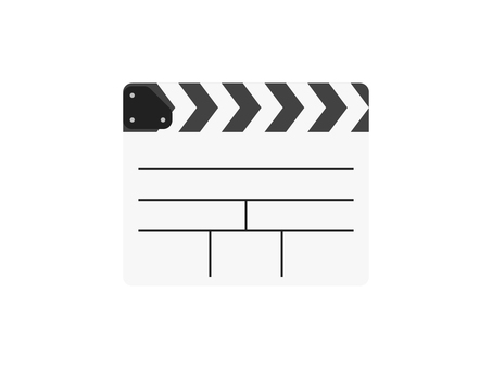 カチンコアイコン カチンコ,撮影,アイコン,映画,マーク,パーツ,シンボル,小道具,シンプル,フラットのイラスト素材
