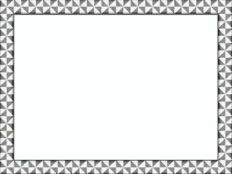 風車模様の額縁フレ−ム　白 風車模様,額縁,フレ−ム,ポストカード,メッセージカード,飾り枠,あしらい,背景なし,白,ザラザラのイラスト素材