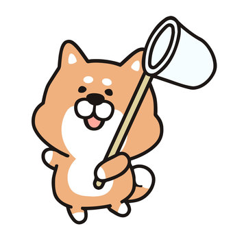 Illustration, shiba inu, dog, animal, 