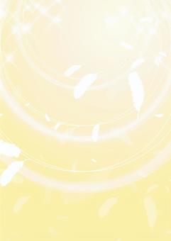 Illustration, feather, light, yellow, 