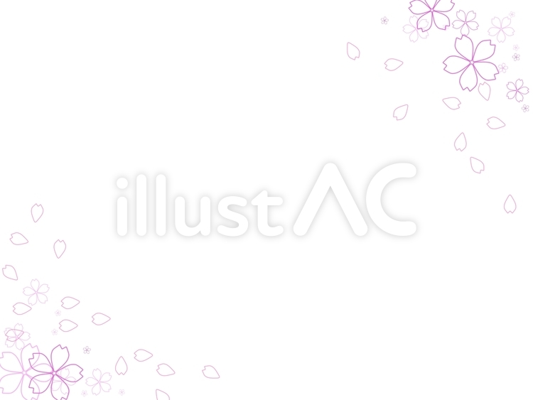 桜 桜,ピンク,フレームのイラスト素材