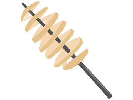 トルネードポテト 主線なし トルネードポテト 主線なし トルネードポテト,フライドポテト,スパイラルポテト,屋台,食べ物,主線なし,イラスト素材,広告,チラシ,cmのイラスト素材