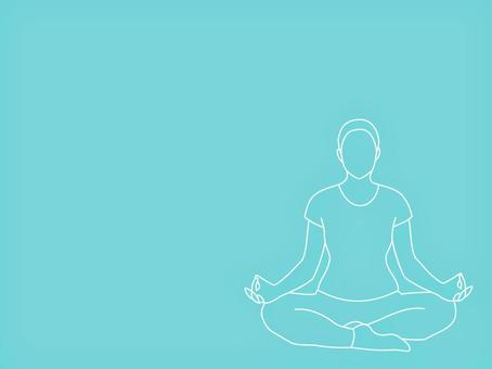 瞑想_女性_03 瞑想,マインドフルネス,集中力,落ち着く,リラックス,リセット,精神,メンタル,呼吸,女性のイラスト素材