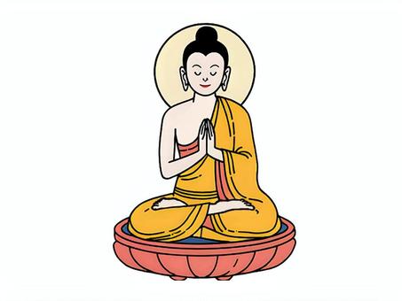 大日如来様 大日如来様,如来,密教,仏,本尊,仏教のイラスト素材