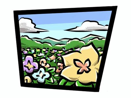 Illustration, flower, flower garden, frame rate, 