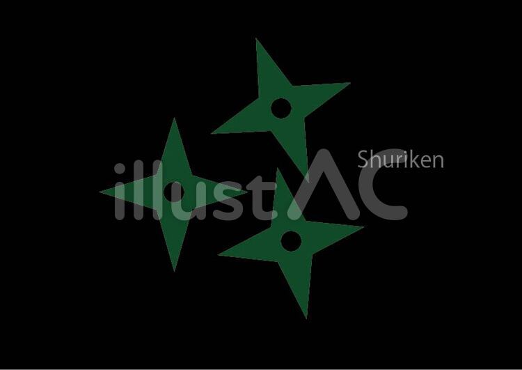 手裏剣イラスト No 無料イラストなら イラストac