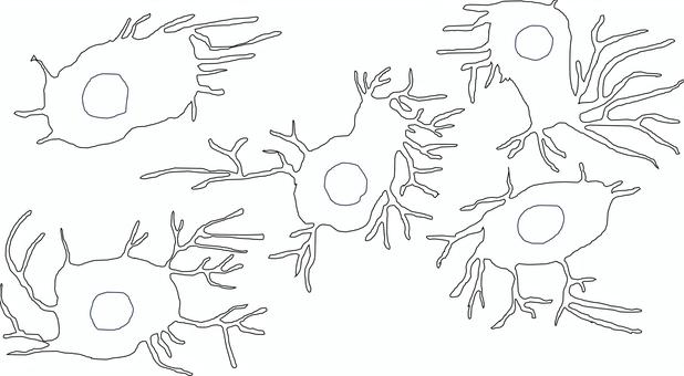 樹状細胞03 細胞,培養,免疫,免疫細胞,樹状細胞,ウイルスのイラスト素材