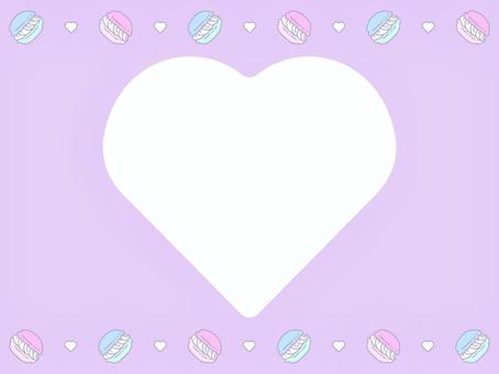 Macaron and heart background 2, , JPG, PNG and AI