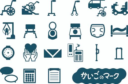 Simple icon set for long-term care and welfare products, care, welfare, icon, JPG, PNG and AI