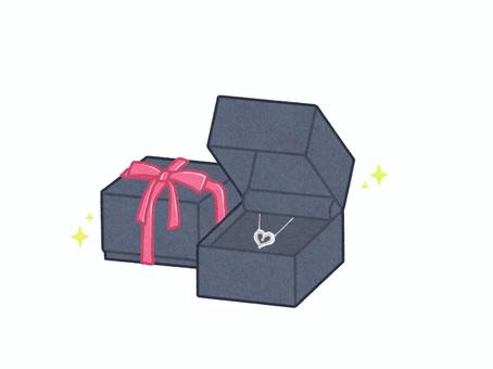 ジュエリー ジュエリー,アクセサリー,ネックレス,宝石,ペンダント,ギフト,贈り物,ギフトボックス,リボン,プレゼントのイラスト素材