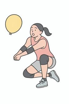 ふうせんバレー ふうせんバレー,バレー,レクリエーション,風船,屋内のイラスト素材