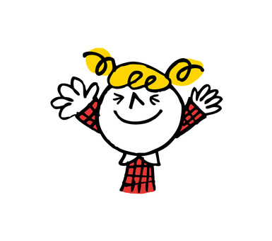 very happy girl, JPG very happy girl, character, happy, kids, JPG