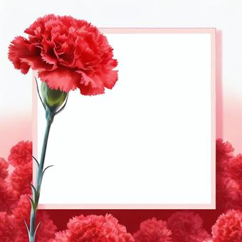 カーネーションのフレーム
