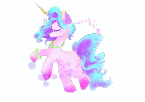 ユニコーン ゆめかわ,パステル,ユニコーン,アイコン,キラキラ,ポストカード,動物のイラスト素材