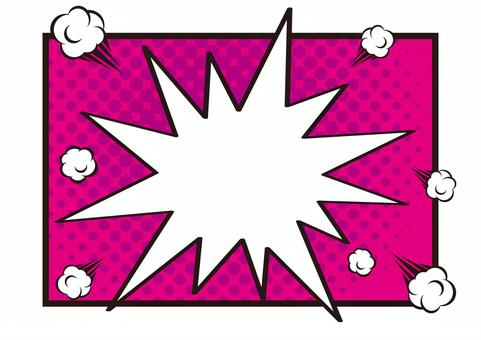 Illustration, speech balloon, arrow, frame, 