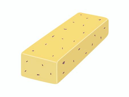 皮が入った芋ようかん　白背景 ようかん,芋,和菓子,さつまいも,秋の味覚,秋,旬,お菓子,スイーツ,おやつのイラスト素材