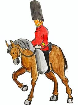 騎兵隊 英国,護衛,騎兵,近衛騎兵,馬,乗馬,任務,騎兵隊,宮殿,観光のイラスト素材