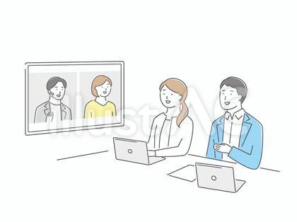 働く人(16)リモート会議