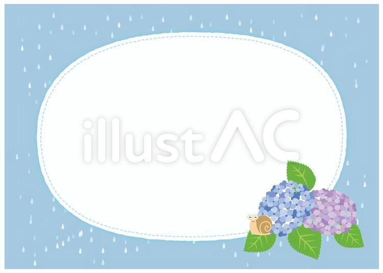 梅雨フレーム 梅雨,雨,６月のイラスト素材