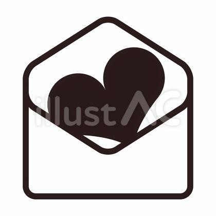 開封した封筒とハートのアイコン