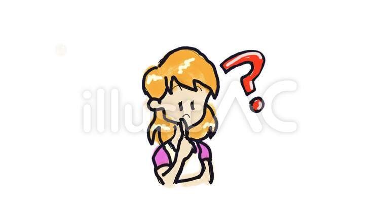 疑問 疑問,女性,分からないのイラスト素材