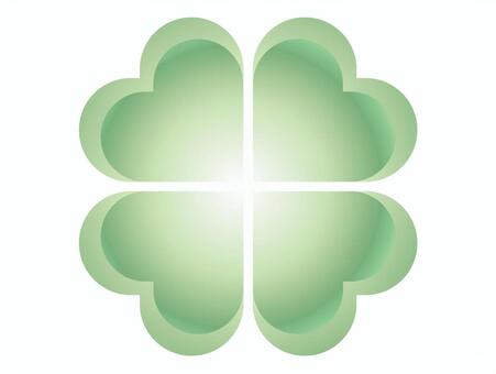 Four-leaf material, four leaves, material, clover, JPG, PNG and EPS