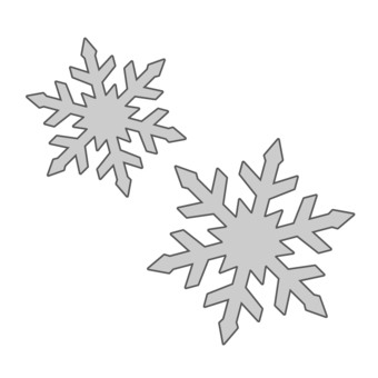 雪の結晶のイラスト、白黒 結晶,雪,冬,イラスト,白黒,クリスマス,冷たい,氷,氷結,季節のイラスト素材