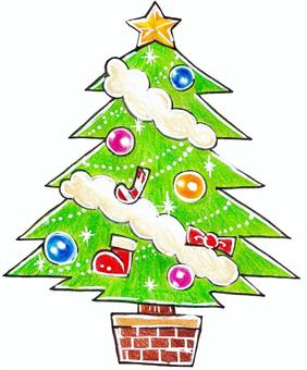 Illustration, christmas tree, christmas, decoration, 