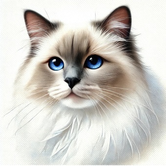 バーマン バーマン 動物,猫科,毛皮のイラスト素材