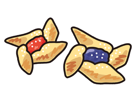 フィンランドの伝統菓子ヨウルトルットゥ ヨウルトルットゥ,クリスマス,xマス,フィンランド,伝統料理,伝統菓子,焼き菓子,ペストリー,パイ,タルトのイラスト素材