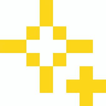 ドット絵絵文字(きらきら) 絵文字,きらきら,輝き,ドット絵,ピクセルアート,8bit,黄色,かわいい,ポップ,シンプルのイラスト素材