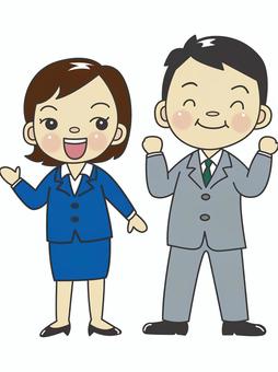 Office workers men and women, Office workers men and women, karyawan, wong lanang lan wadon, wong lanang,