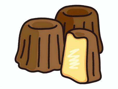 フランスの伝統菓子カヌレ カヌレ,フランス,ボルドー,フランス菓子,伝統菓子,焼き菓子,スイーツ,手作り,カフェ,おやつのイラスト素材