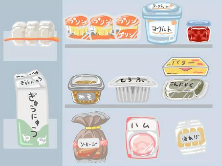 Illustration, food, egg, milk, 