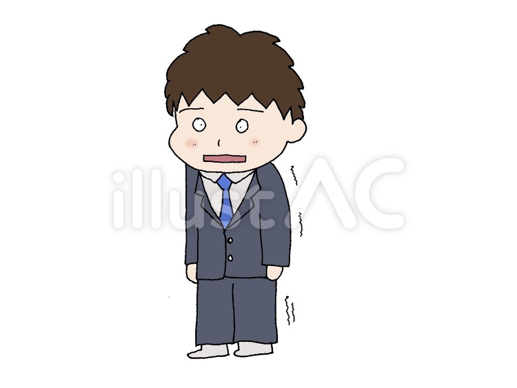 男性 人物,落ち込む,悲しいのイラスト素材