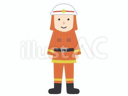 消防士のイラスト