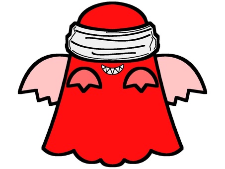 A ghost icon that hides the red line of sight, ein geist, augenbinde, verband, JPG and PNG