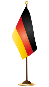 卓上のドイツ国旗 ドイツ,国旗,卓上,シンボル,三色旗のイラスト素材