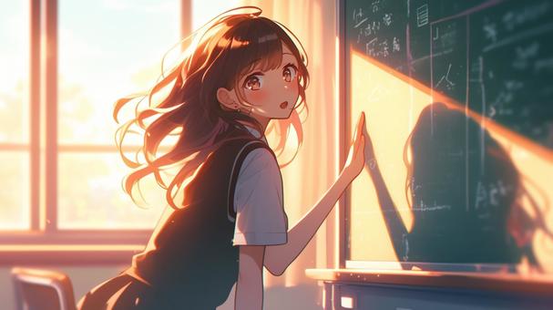 放課後の光と影