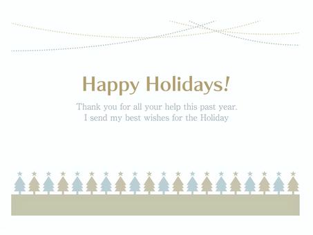 ブルーツリーのカードD ブルーツリーのカードD クリスマスツリー,ツリー,クリスマス,くすみカラー,くすみ,ブルー,ブルーグレー,落ち着いた,シンプル,ポストカードのイラスト素材