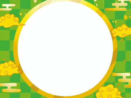 正月和風和柄年賀状