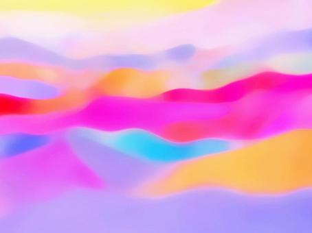 カラフルな水彩画のグラデーション背景素材