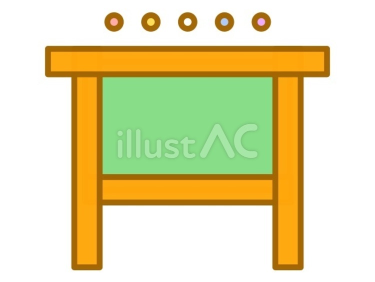 掲示板　茶 掲示板,黒板,生活のイラスト素材