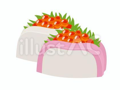 いくらと大葉のかまぼこサンド